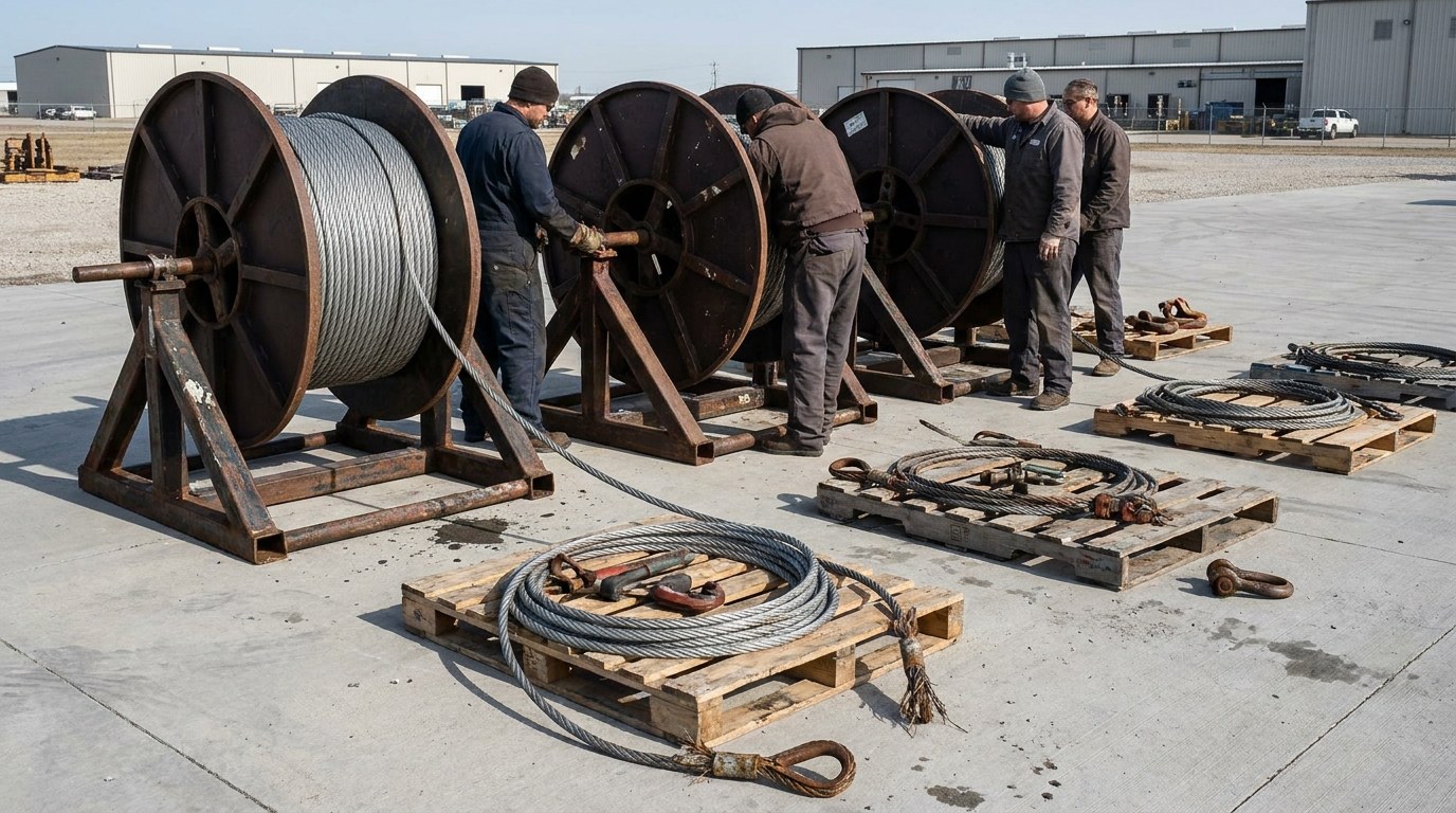 монтажники ставят оборудование на трассе